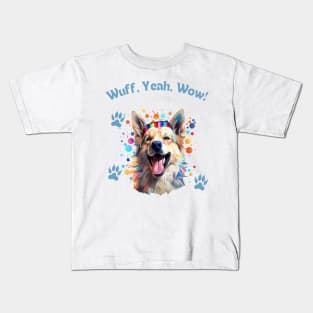 Woofy Adventure - Funny Dog Design Kids T-Shirt